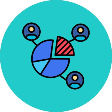 paylaşım simgesi, vektör illüstrasyonu