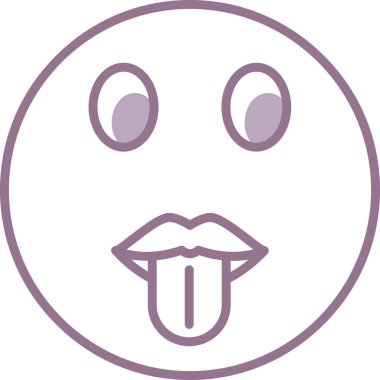 Ağız. Web simgesi basit illüstrasyon