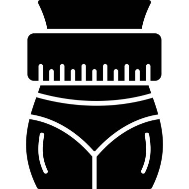 kadın bikini simgesi, basit biçim