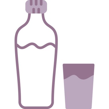 Bir şişe sütle bir bardak şarap.