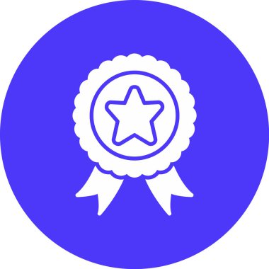 Moda stili izole edilmiş arka planda madalya simgesi