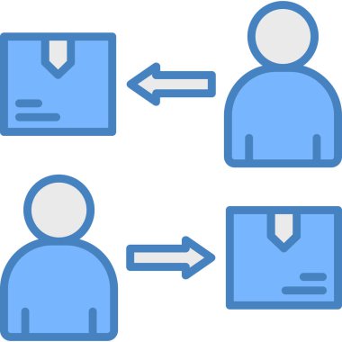 iş simgesi vektör illüstrasyonu