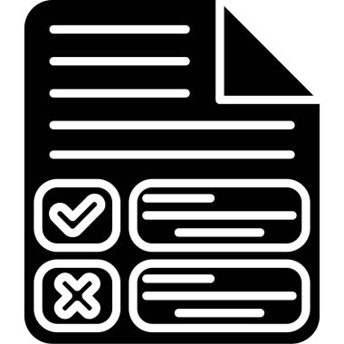 belge simgesi vektör illüstrasyonu