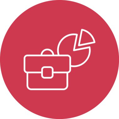 Çanta. Web simgesi basit illüstrasyon