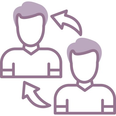 iş insanları grup simgesi ana hatlar biçiminde