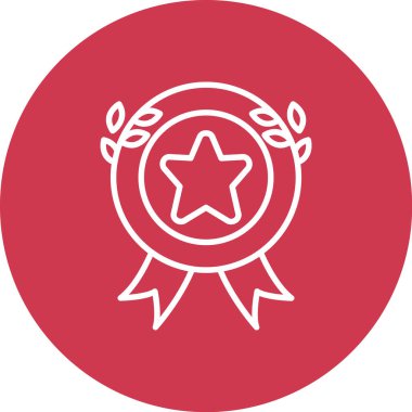 Rozet rozet simgesi taslak biçimi