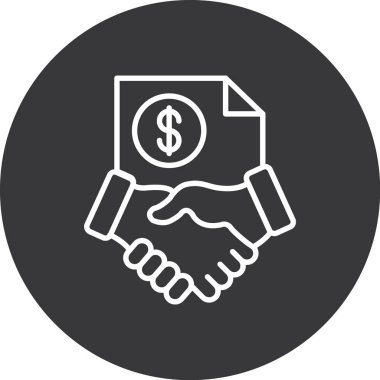 Dolar işareti vektör simgesi