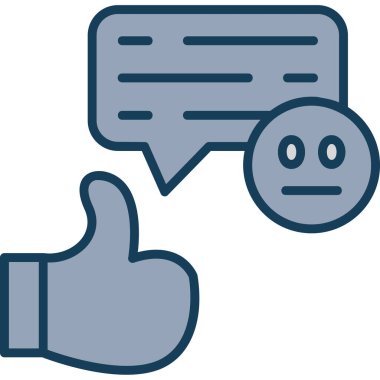 Sohbet yorum simgesi - özet biçimi