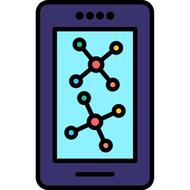 akıllı telefon simgesi vektör illüstrasyonu