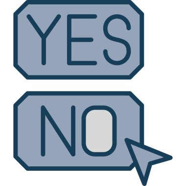 evet kelime, web simgesi basit tasarım