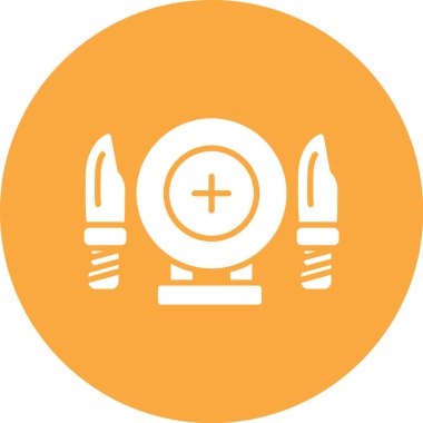 roket ikonu vektör illüstrasyonu