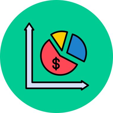 iş grafiği vektör simgesi