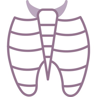 Kelebek düz vektör simgesi