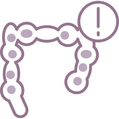 Bakteriler. Web simgesi basit illüstrasyon