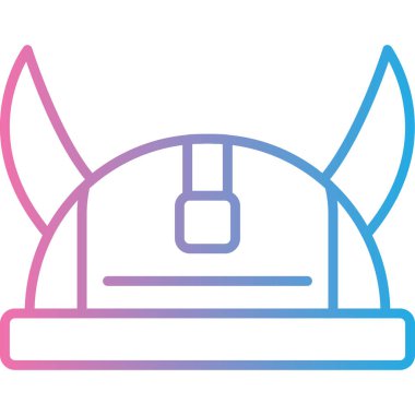 Miğfer. Web simgesi basit illüstrasyon