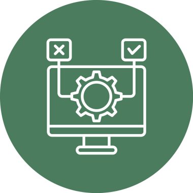 Ayarlar. Web simgesi basit illüstrasyon