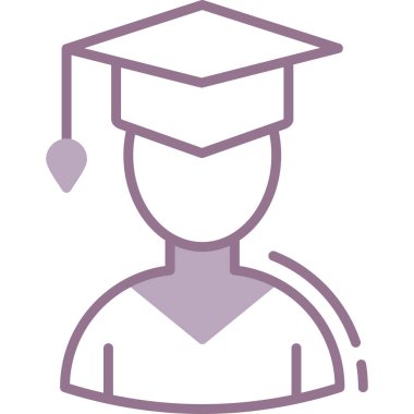 yüksek lisans öğrencisi simgesi satır tasarımı