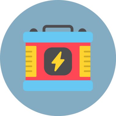 Elektrikli pil. Basit illüstrasyon