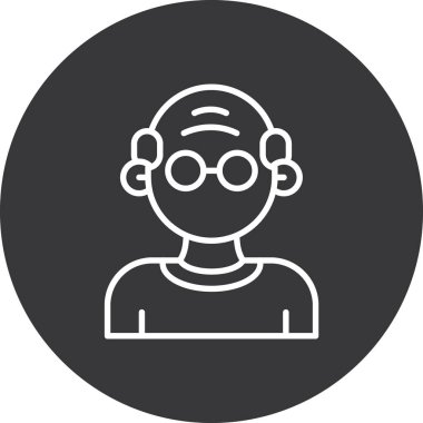 avatar insan kişisi simgesi ana hatlar biçiminde