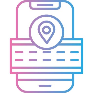 gps konumu modern simge vektör çizimi