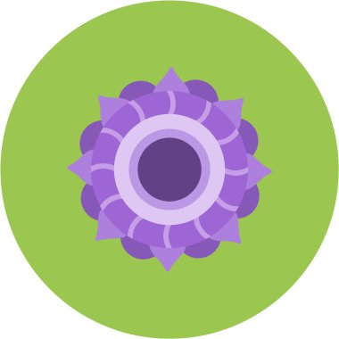 Çiçek Düz Vektör Simgesi