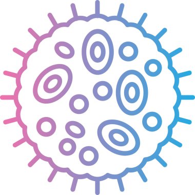 Corona virüs vektör simgesi. düz biçim illüstrasyonu