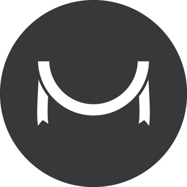 Modern b 'nin vektör illüstrasyonu halat simgesinden yoksun