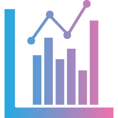 Bar çizelgesi. Web simgesi basit illüstrasyon