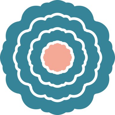 çiçek simgesi vektör illüstrasyonu