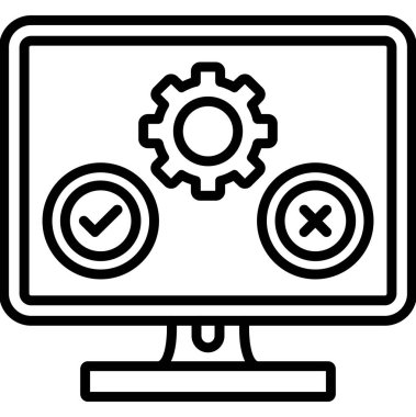 bilgisayar simgesi vektör illüstrasyonu