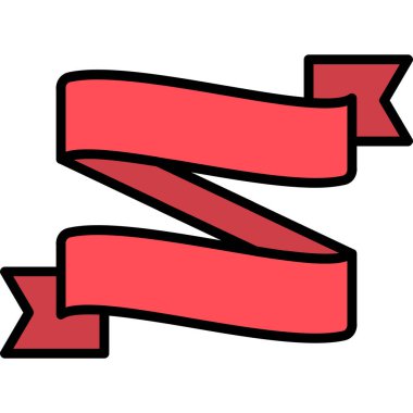 Kurdele simgesi, vektör illüstrasyonu