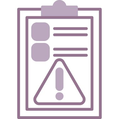 Belge modern simgesinin vektör illüstrasyonu