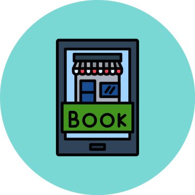 kitap simgesi, vektör illüstrasyonu