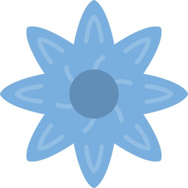 Çiçek. Web simgesi basit illüstrasyon