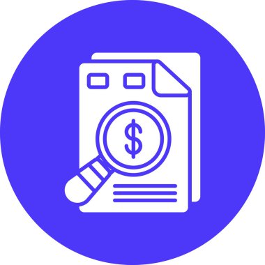 Para simgesi, vektör illüstrasyonu basit tasarım