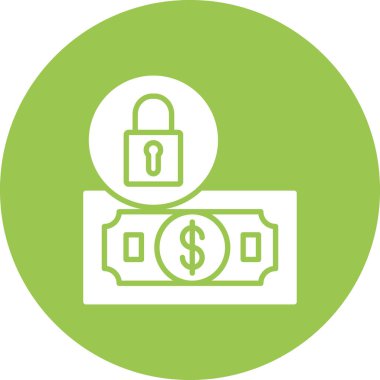 Para simgesinin vektör illüstrasyonu