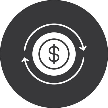 Dolar simgesi vektör illüstrasyonu