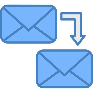 E-posta. Web simgesi basit illüstrasyon