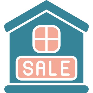 satış evi vektör illüstrasyonu