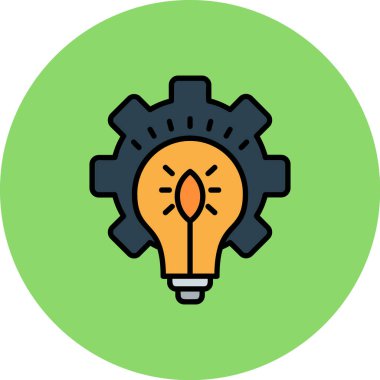 fikir web simgesi vektör illüstrasyonu