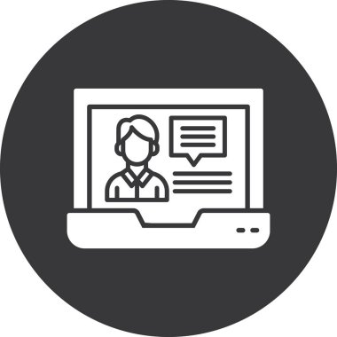 Doktor. Web simgesi basit illüstrasyon