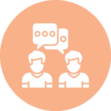 Sohbet simgesi vektör illüstrasyonu