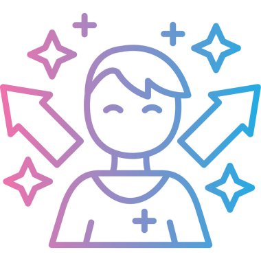 avatar. Web simgesi basit illüstrasyon