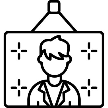 doktor hasta simgesi, vektör biçimi