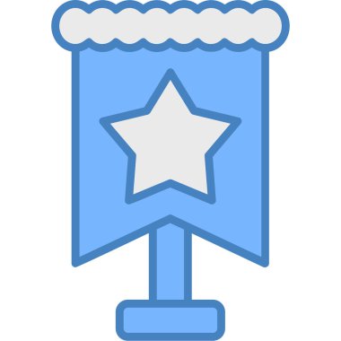 Yıldız. Web simgesi vektör illüstrasyonu