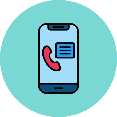 Projeniz için vektör çağrısı simgesi