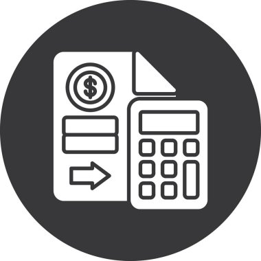 Moda Biçiminde Hesaplayıcı Simgesi İzole Arkaplan