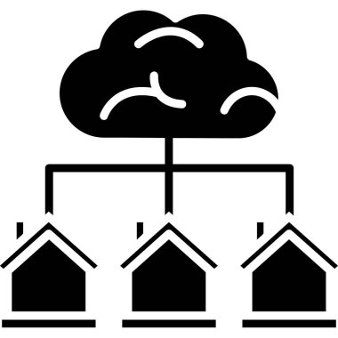 bulut hesaplama vektörü illüstrasyonu