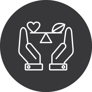 Vektör Kalp Simgesi illüstrasyonu