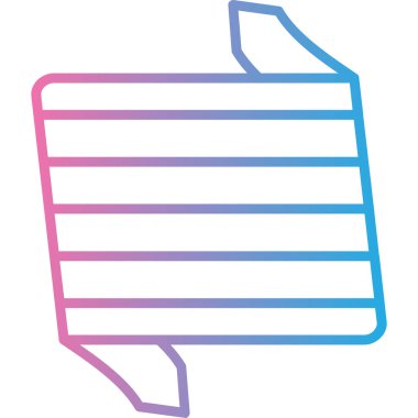 Kurdele. Web simgesi vektör illüstrasyonu